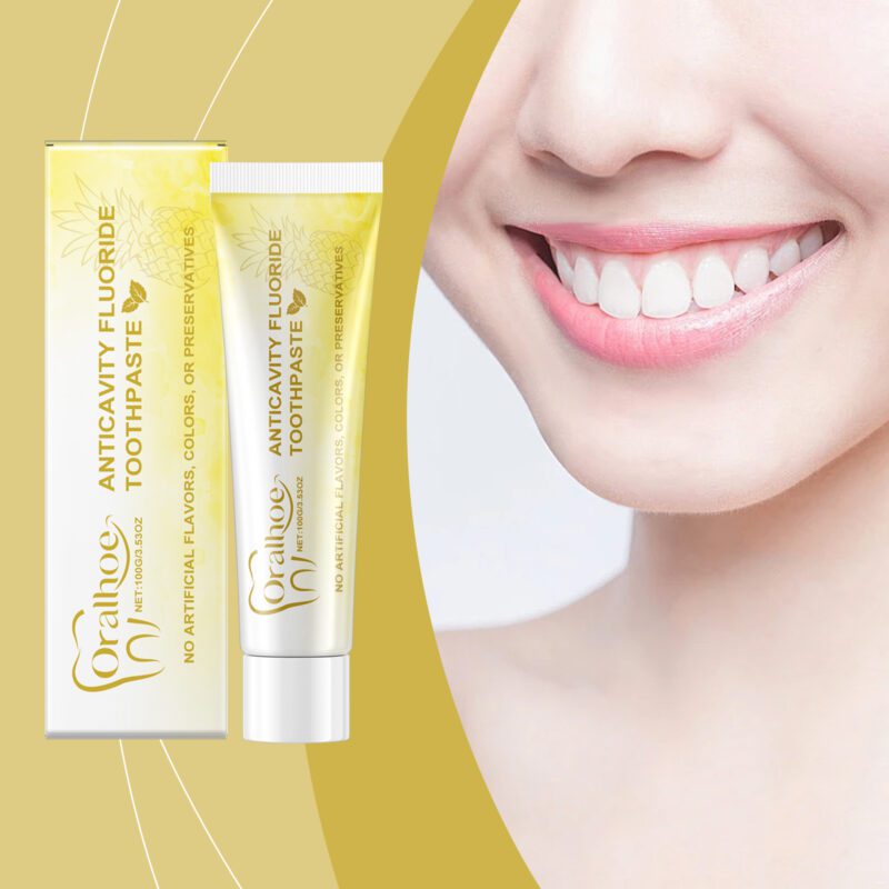 Pineapple Toothpaste - Mild Fruit Fragrance, Daily Whitening & Oral Care, Toothpaste