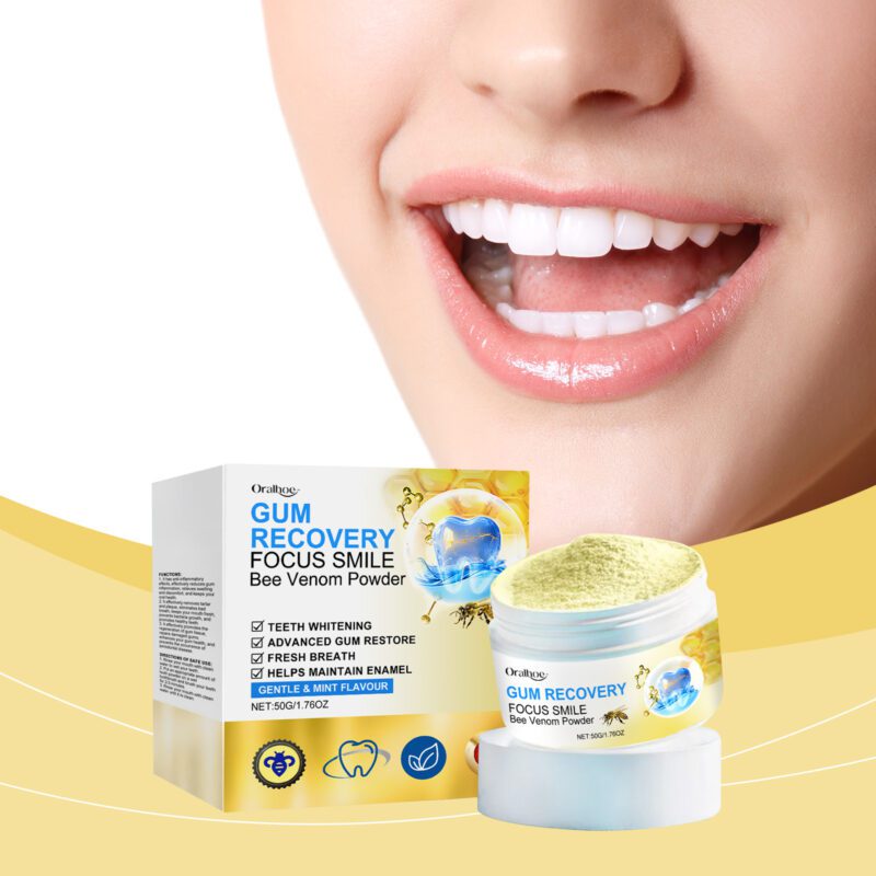 Bee Venom Dental Powder - Gum Care, Teeth Cleaning & Fresh Breath, Oral Care Powder