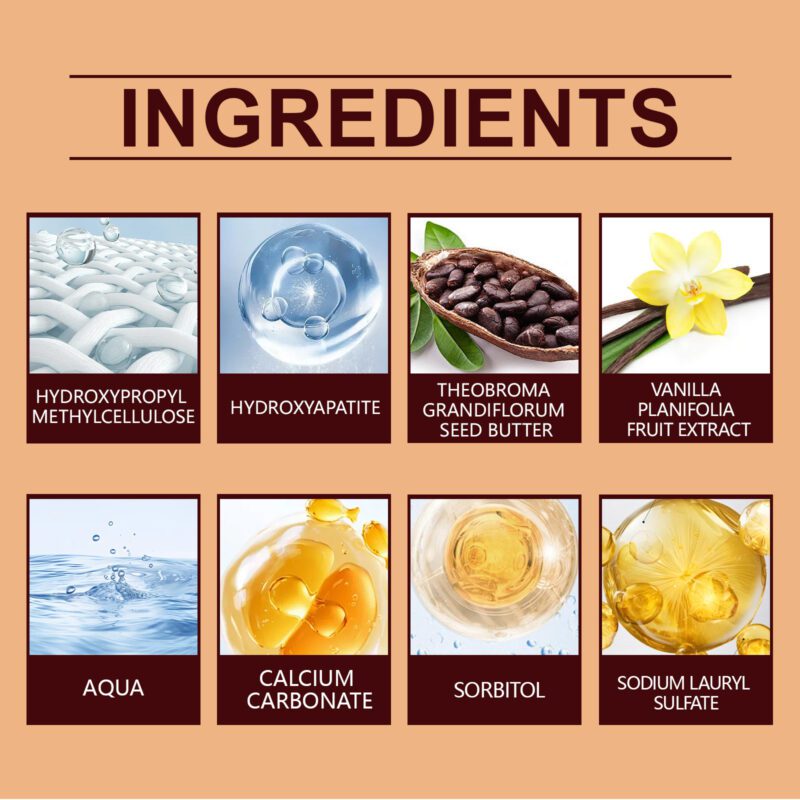 Chocolate Toothpaste - Gentle Tartar/Stain/Odor Care, Dental Hygiene Toothpaste - Image 4