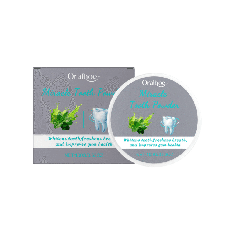 Mint Tooth Powder - Daily Gentle Cleaning, Fresh Breath & Oral Hygiene, Teeth Powder