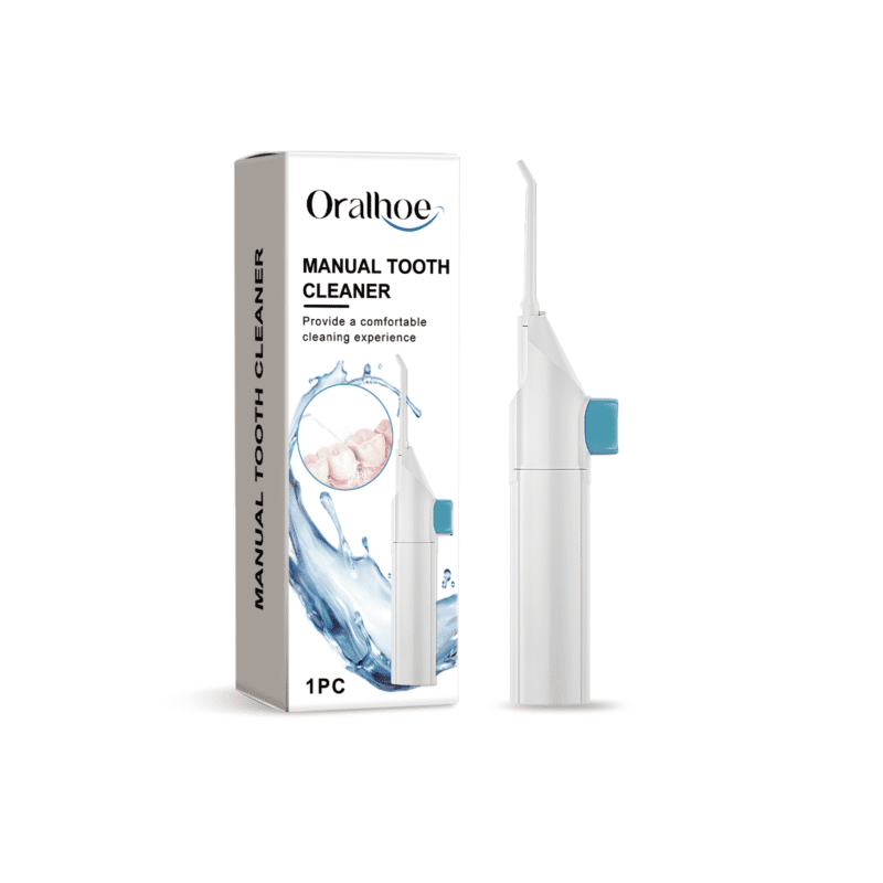 Manual Water Flosser - Gentle Teeth Cleaning, Odor Removal & Daily Oral Care, Portable Flosser