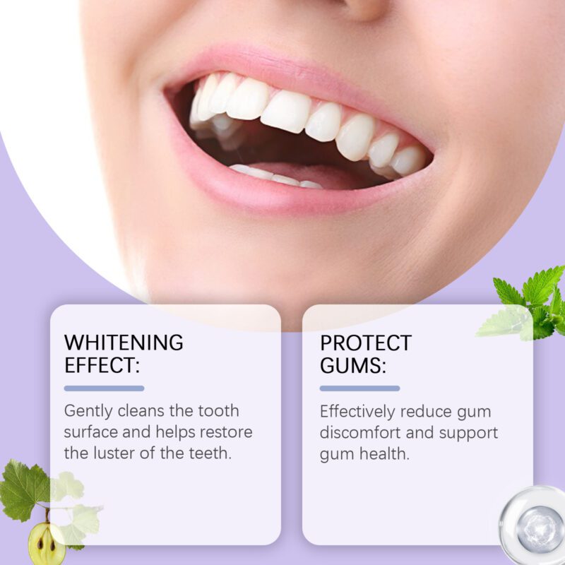 Purple Brightening Powder - Gentle Cleansing, Fresh Breath & Teeth Care, Oral Powder - Image 4