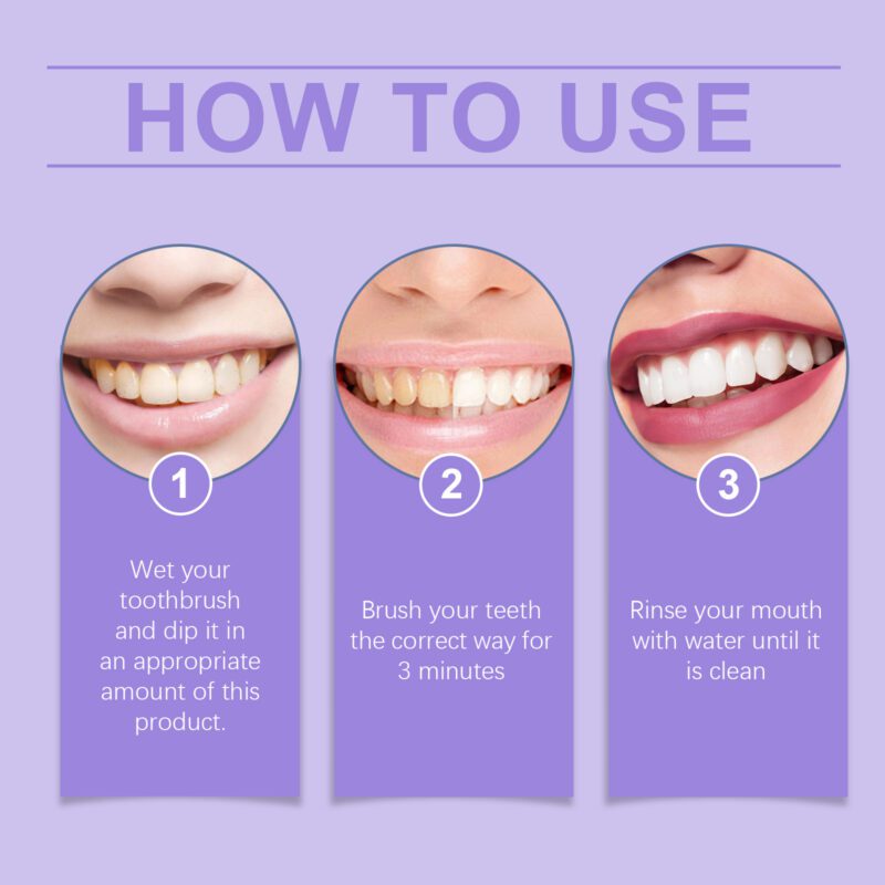 Purple Brightening Powder - Gentle Cleansing, Fresh Breath & Teeth Care, Oral Powder - Image 6