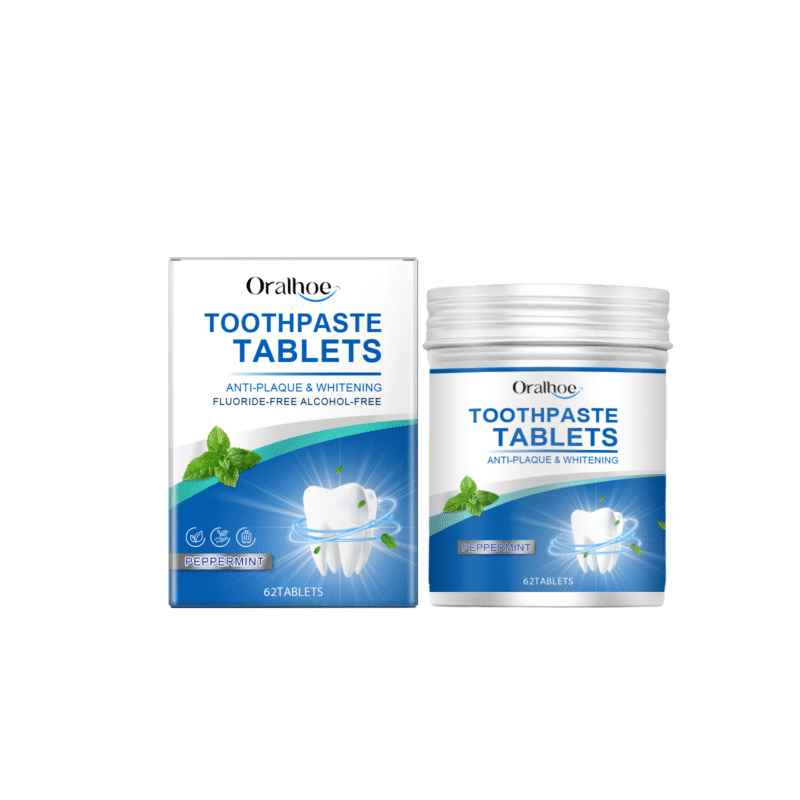 Toothpaste Tablets - Gentle Stain Removal, Fresh Breath & Dental Care, Travel-Friendly