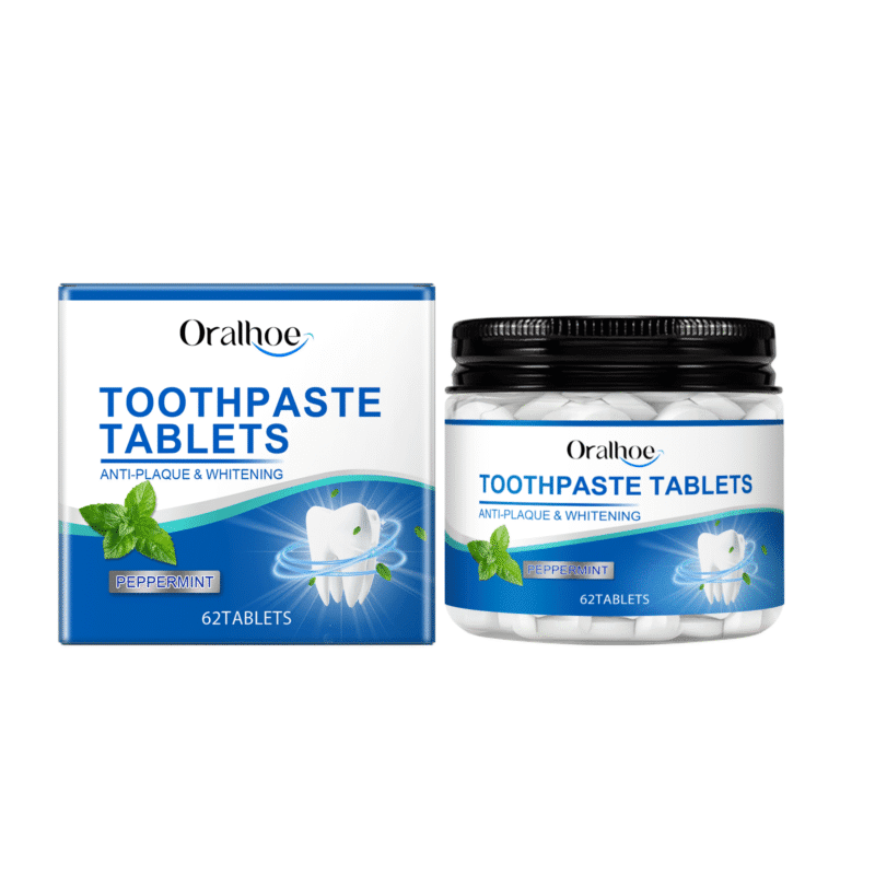 Mint Tooth Tablets - Instant Teeth Brightening, Stain Removal & Fresh Breath, Daily Use
