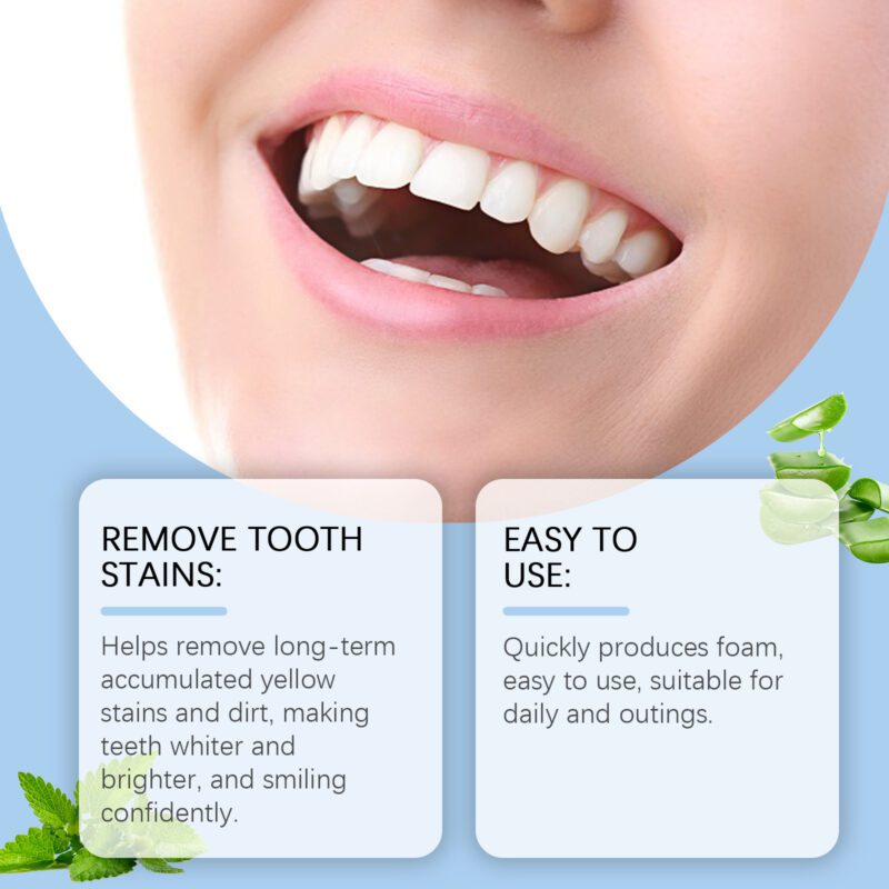 Mint Tooth Tablets - Instant Teeth Brightening, Stain Removal & Fresh Breath, Daily Use - Image 4