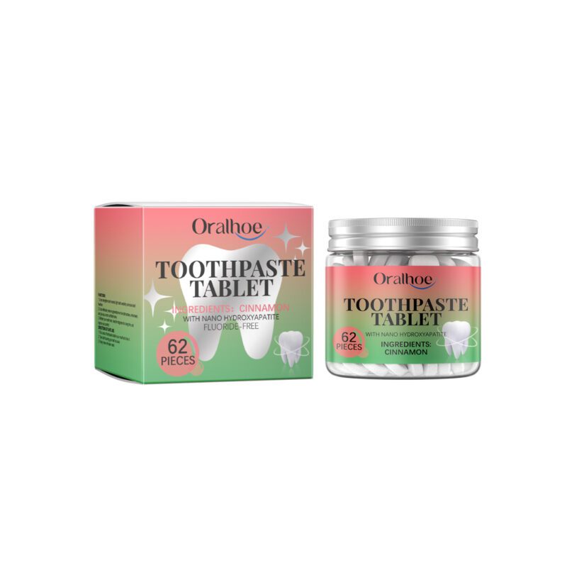 Cinnamon Toothpaste Tablets - Gentle Stain Removal, Oral Hygiene & Dental Care, Tablets