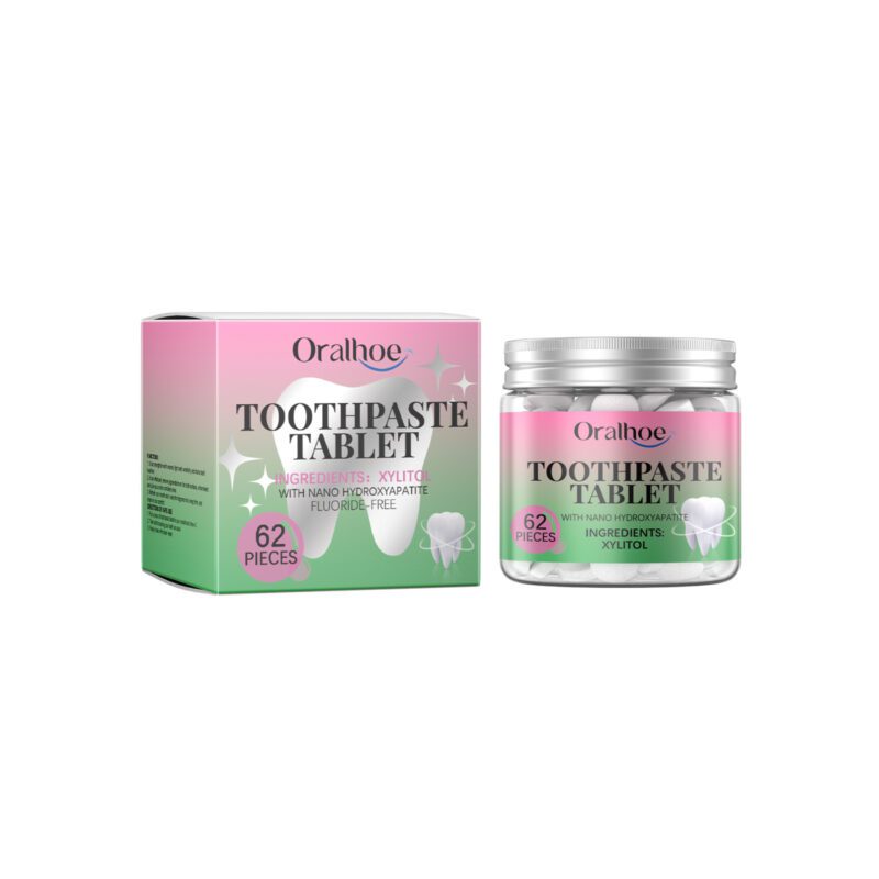 Bubblegum Toothpaste Tablets - Daily Hygiene, Fresh Mouth & Teeth Cleaning, Tablets