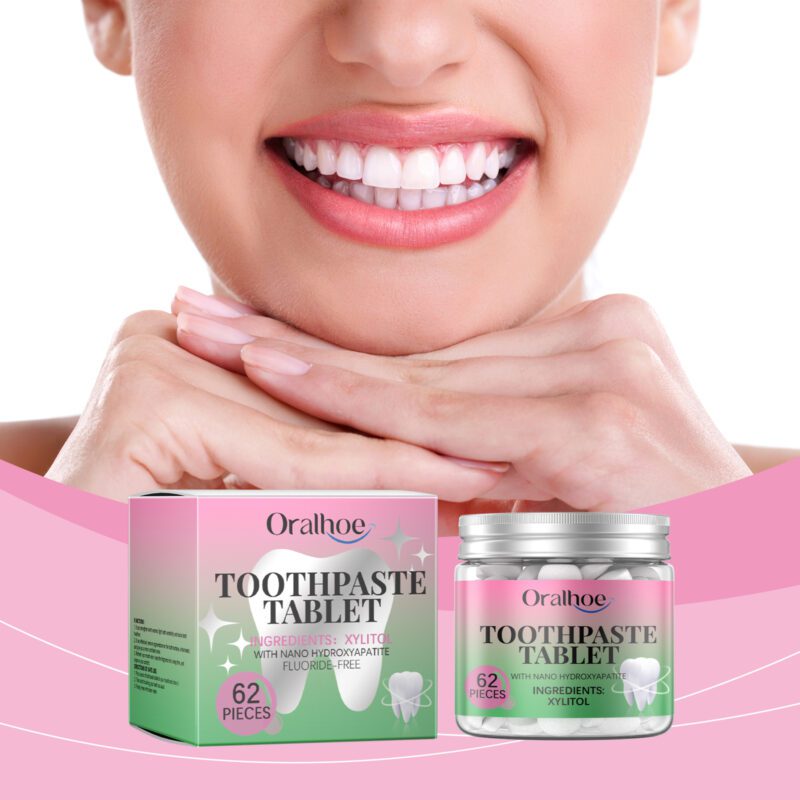 Bubblegum Toothpaste Tablets - Daily Hygiene, Fresh Mouth & Teeth Cleaning, Tablets - Image 2