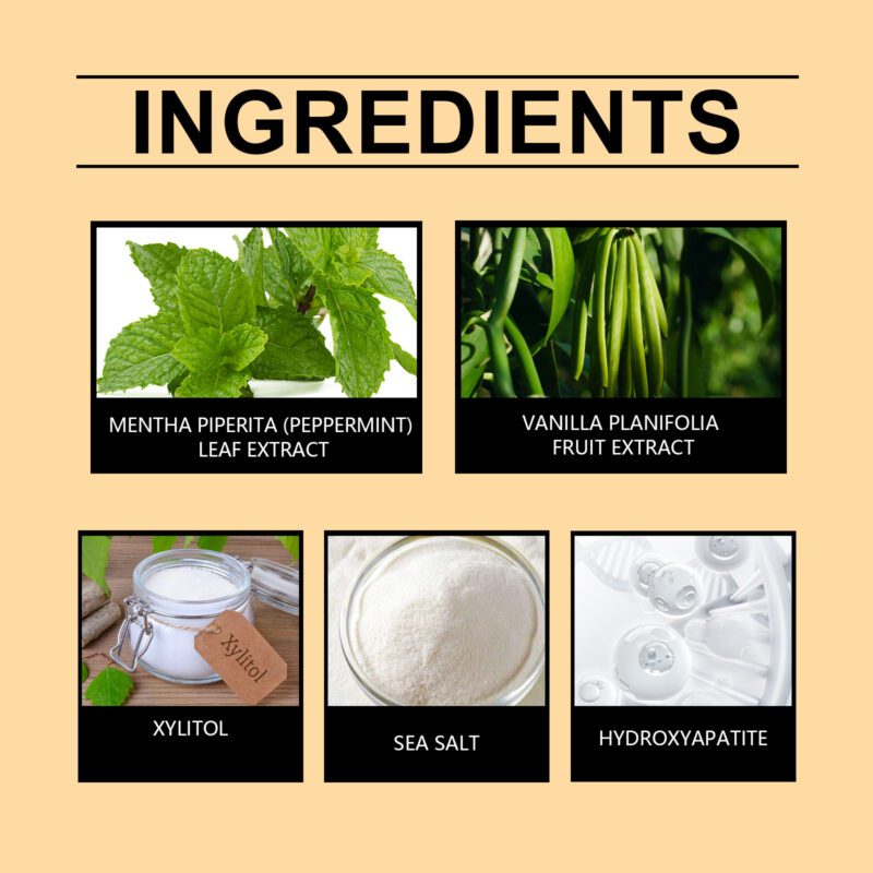 Vanilla Mint Tablets - Stain Care, Fresh Breath & Portable Cleaning, Dental Tablets - Image 5