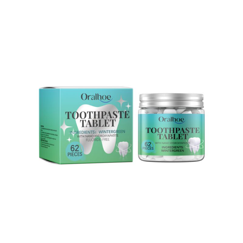 Whitening Toothpaste Tablets - Holly Teeth Cleaning, Fresh Breath & Smile Care, Tablets