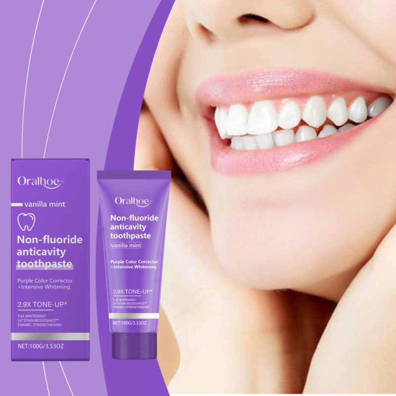Purple Gloss Toothpaste - Gentle Yellow/Tartar/Odor Care, Gloss Teeth & Fresh Mouth, Toothpaste - Image 2