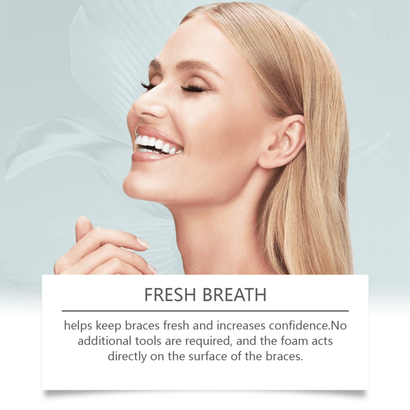 Orthodontic Cleaning Mousse - Gentle Stain Removal, Denture Hygiene & Oral Care, Foaming Formula - Image 3