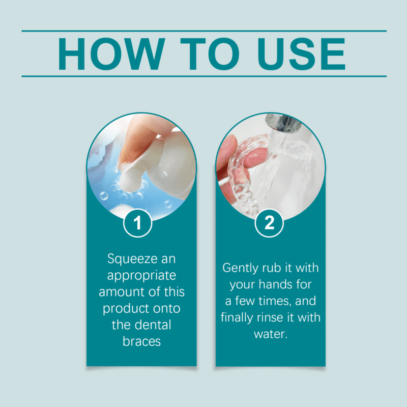 Orthodontic Cleaning Mousse - Gentle Stain Removal, Denture Hygiene & Oral Care, Foaming Formula - Image 6