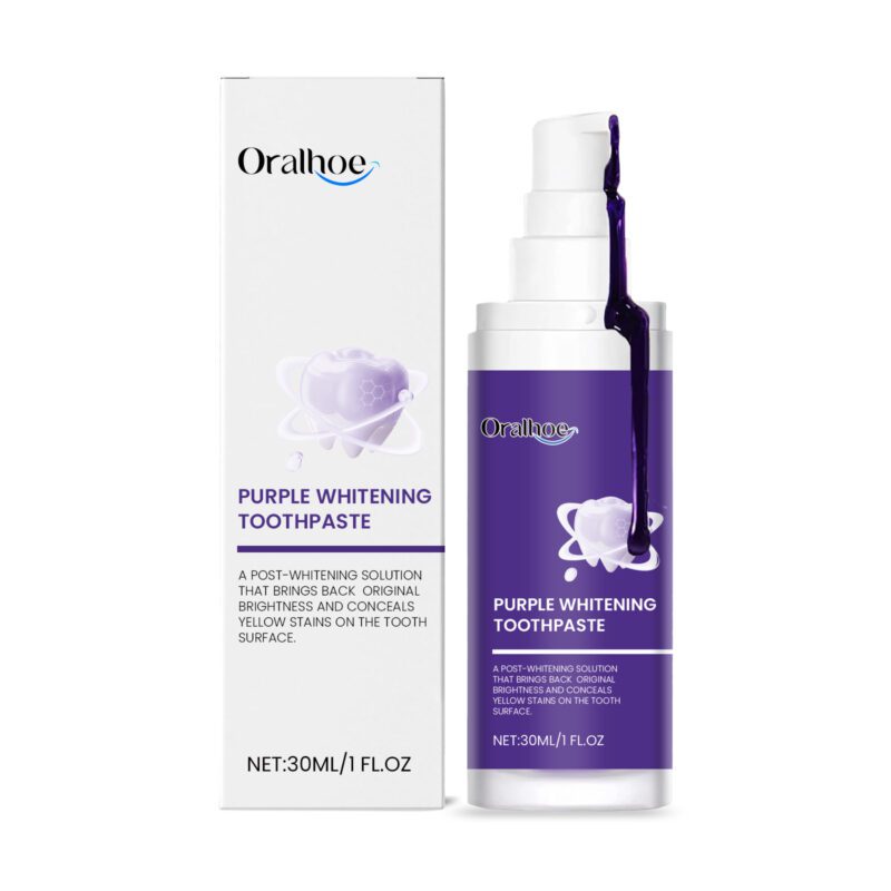 Purple Toothpaste - Gentle Tartar/Stain Removal, Mint Fresh & Dental Hygiene, Toothpaste
