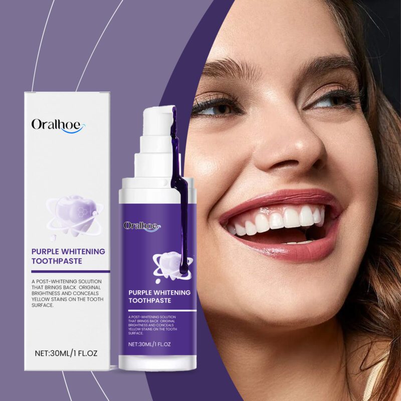Purple Toothpaste - Gentle Tartar/Stain Removal, Mint Fresh & Dental Hygiene, Toothpaste - Image 2