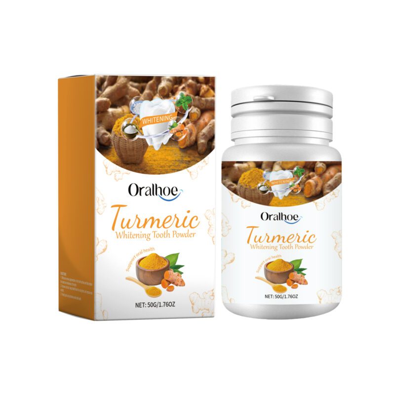 Turmeric Tooth Powder - Yellow Stain/Odor Removal, Clean Smile & Oral Care, Turmeric Powder