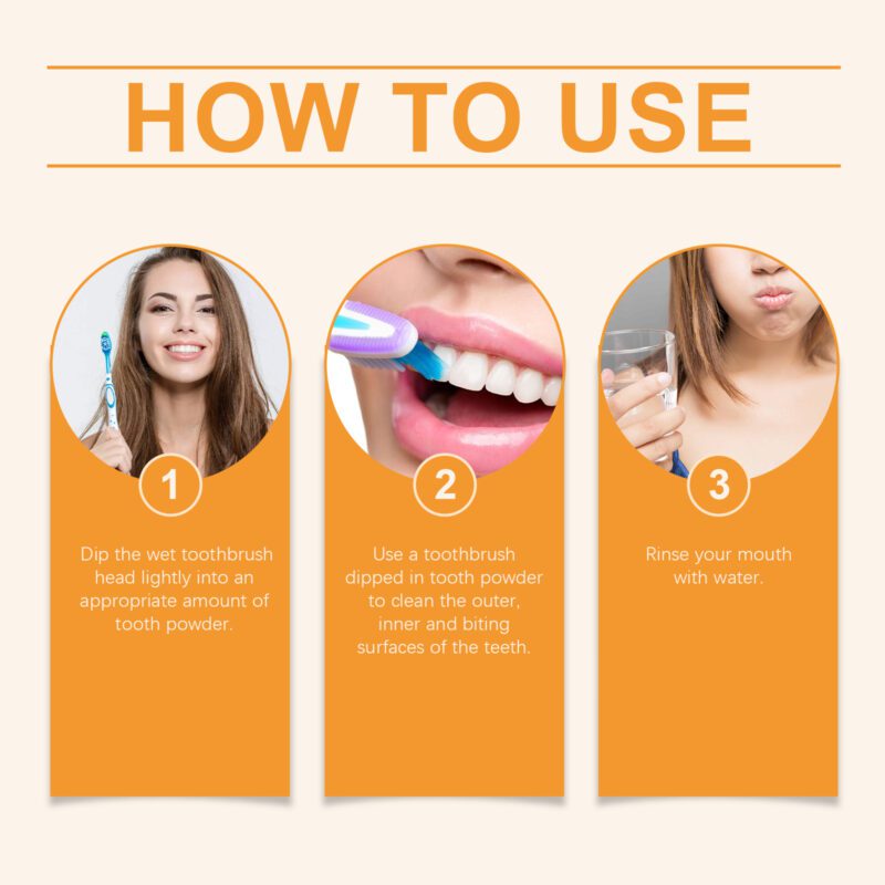 Turmeric Tooth Powder - Yellow Stain/Odor Removal, Clean Smile & Oral Care, Turmeric Powder - Image 6