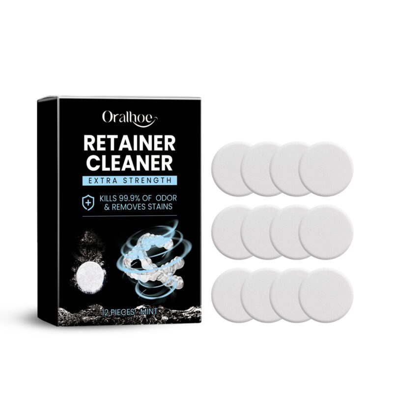 Denture Retainer Cleanser - Bad Breath Elimination, Fresh Scent & Mouthguard Care, Denture Cleaner