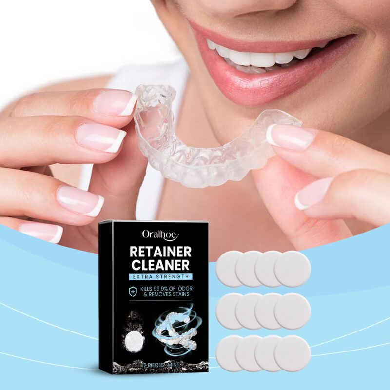 Denture Retainer Cleanser - Bad Breath Elimination, Fresh Scent & Mouthguard Care, Denture Cleaner - Image 2