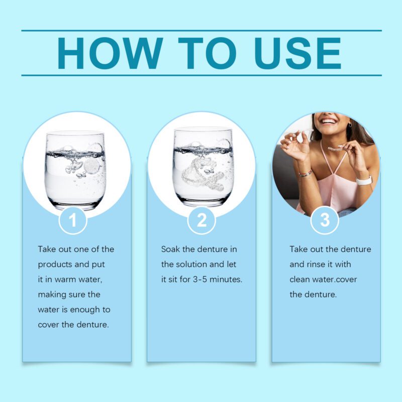 Denture Retainer Cleanser - Bad Breath Elimination, Fresh Scent & Mouthguard Care, Denture Cleaner - Image 6