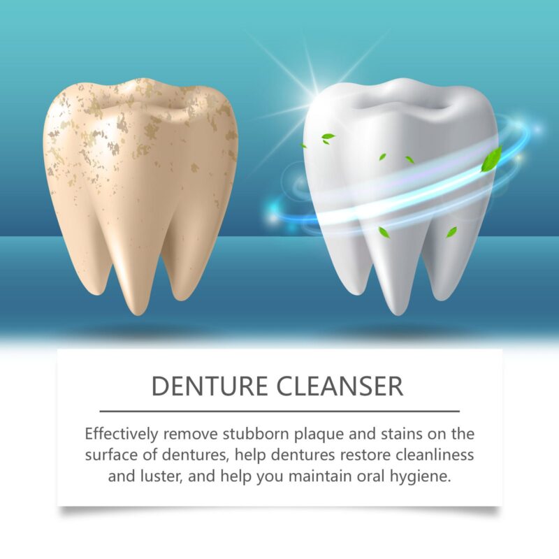Oralhoe Denture Cleaning Tablets - Stain Removal, Braces Care & Daily Hygiene - Image 4