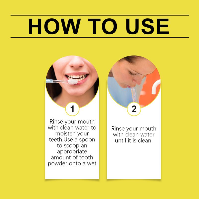 Oral Care Cleaning Powder - Stain/Odor Removal, Brightening & Daily Hygiene, Dental Powder - Image 6