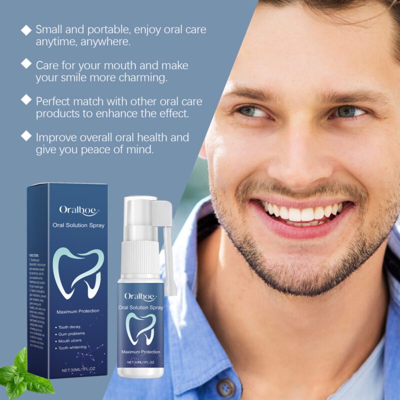 Oral Freshening Spray - Breath Refresh, Teeth Cleaning & Hygiene Care, Daily Use Spray - Image 4