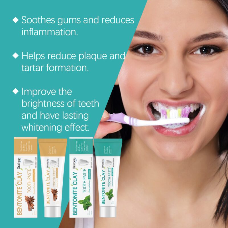 Volcanic Ash Toothpaste - Stain Removal, Yellow Teeth Care & Dental Series, Toothpaste