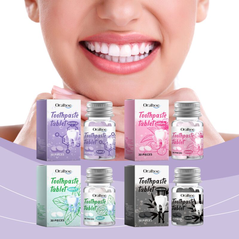 Solid Toothpaste Tablets - Deep Yellow Dirt Cleaning, Portable Care & Oral Hygiene, Tablets - Image 2
