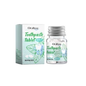 Oralhoe Solid Toothpaste Tablets - Mint & Chamomile, Portable Oral Care