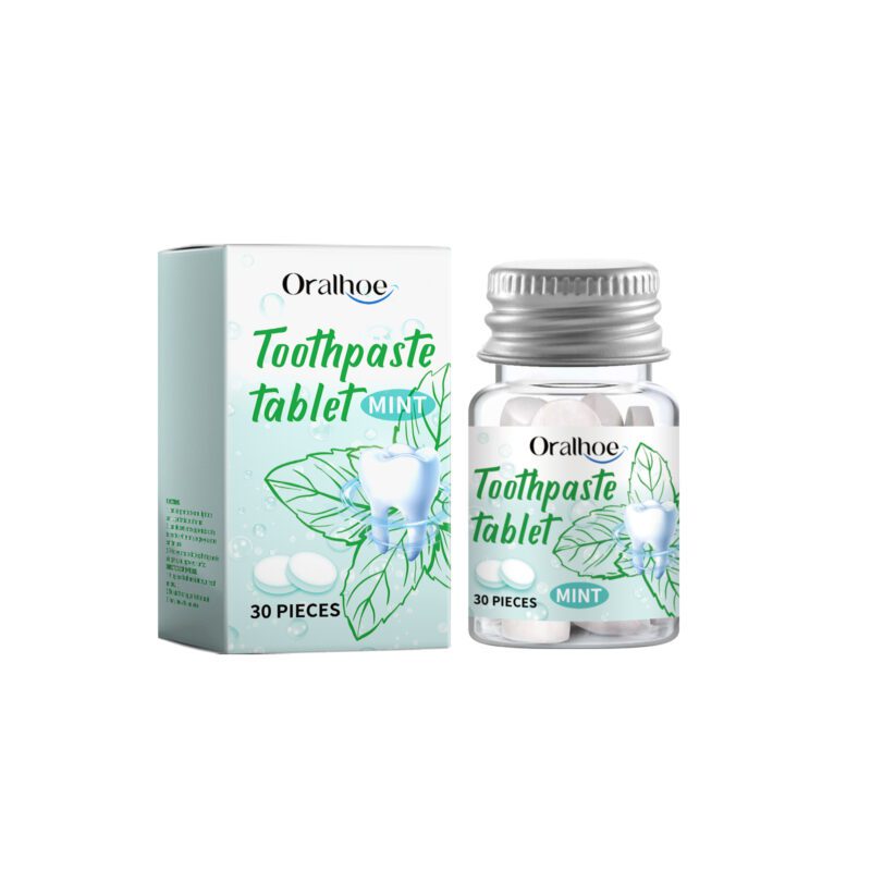 Solid Toothpaste Tablets - Deep Yellow Dirt Cleaning, Portable Care & Oral Hygiene, Tablets