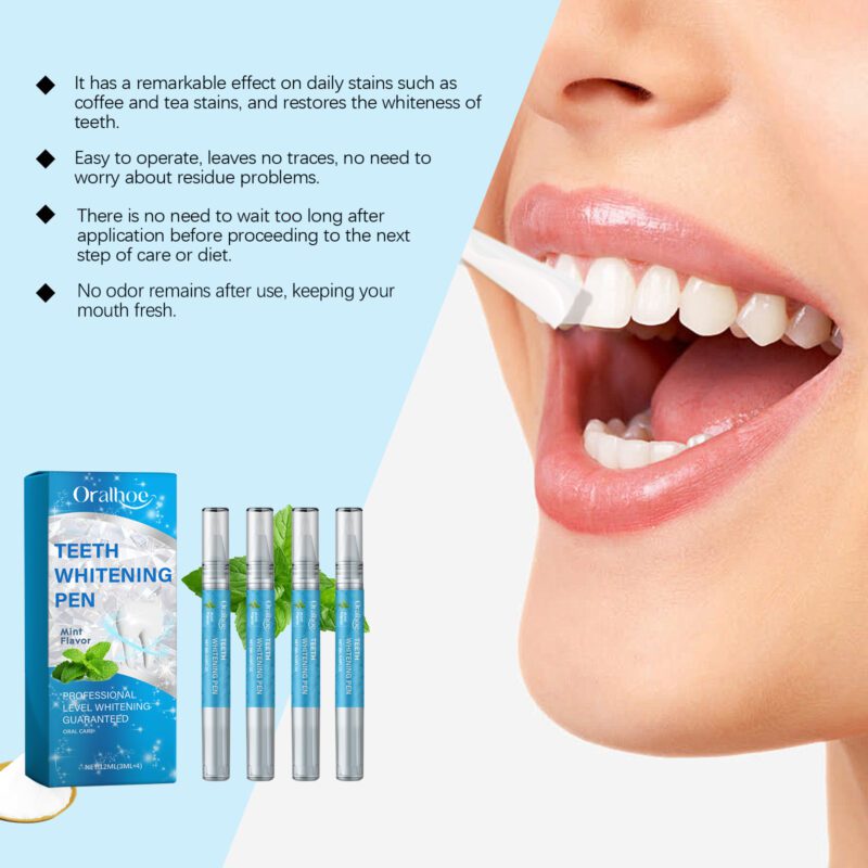 Teeth Brightening Pen - Stain Removal, Odor Control & Instant Shine, Portable Oral Care - Image 4