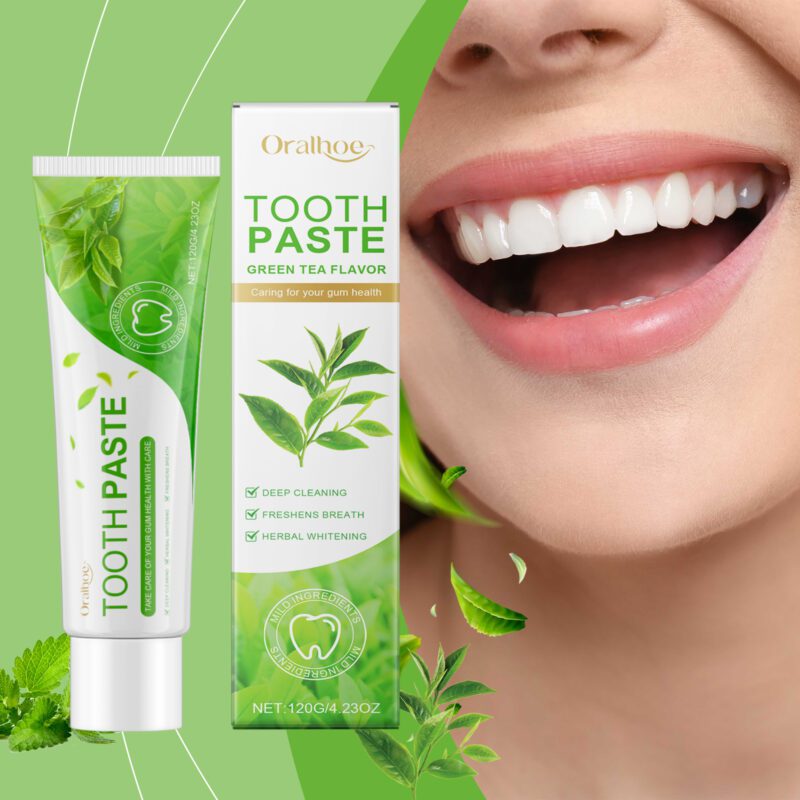 Green Tea Toothpaste - Gentle Stain/Dirt Removal, Green Tea Mouthcare & Dental Care, Toothpaste - Image 2