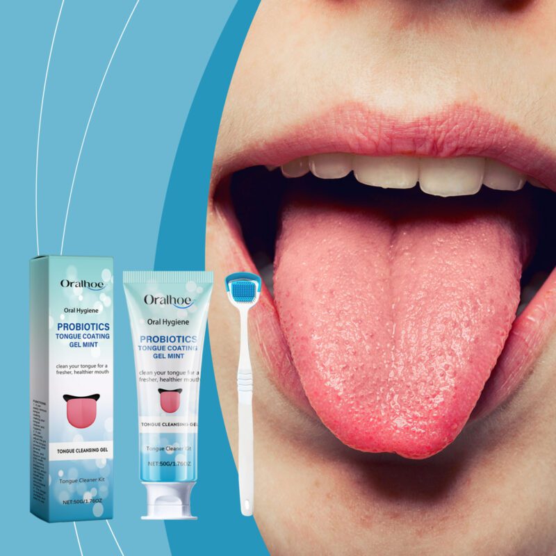 Tongue Cleaner Set - Hygiene Care, Food Residue Removal & Odor Control, Oral Care Kit - Image 2
