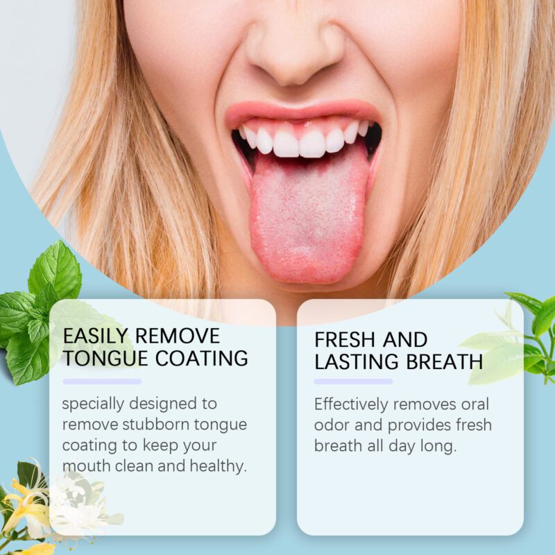 Tongue Cleaner Set - Hygiene Care, Food Residue Removal & Odor Control, Oral Care Kit - Image 4