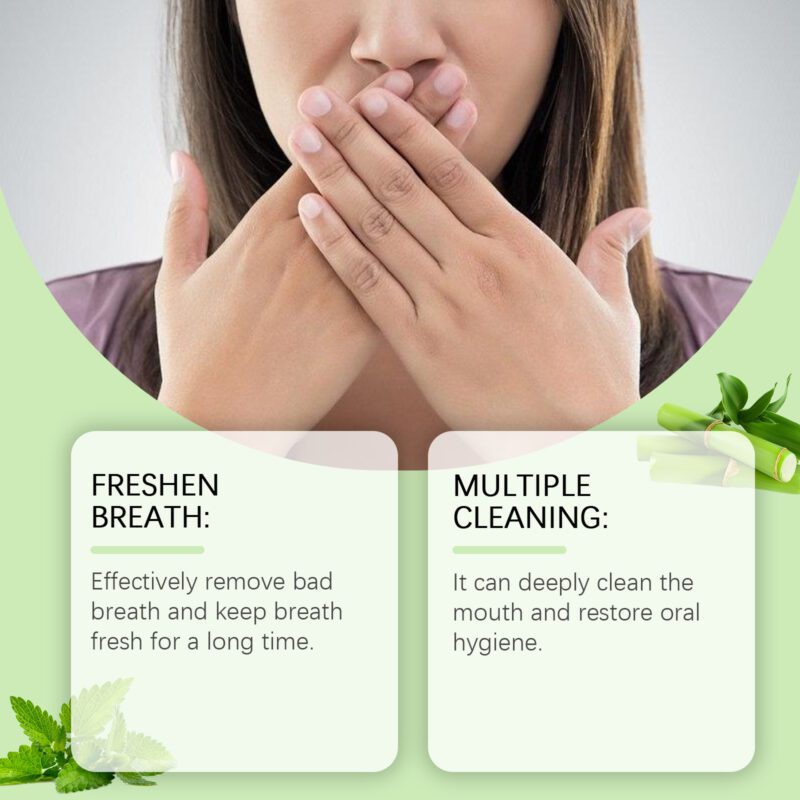 Bamboo Fresh Breath Mouthwash - Odor Removal, Gum Repair & Fresh Breath, Teeth Cleaning Mouthwash - Image 3