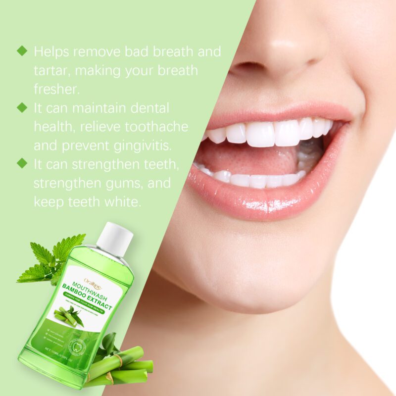 Bamboo Fresh Breath Mouthwash - Odor Removal, Gum Repair & Fresh Breath, Teeth Cleaning Mouthwash - Image 4