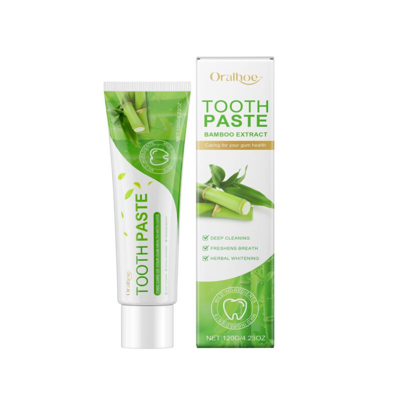 Bamboo Brightening Toothpaste - Enamel Protection, Yellow Teeth Care & Hygiene, Toothpaste
