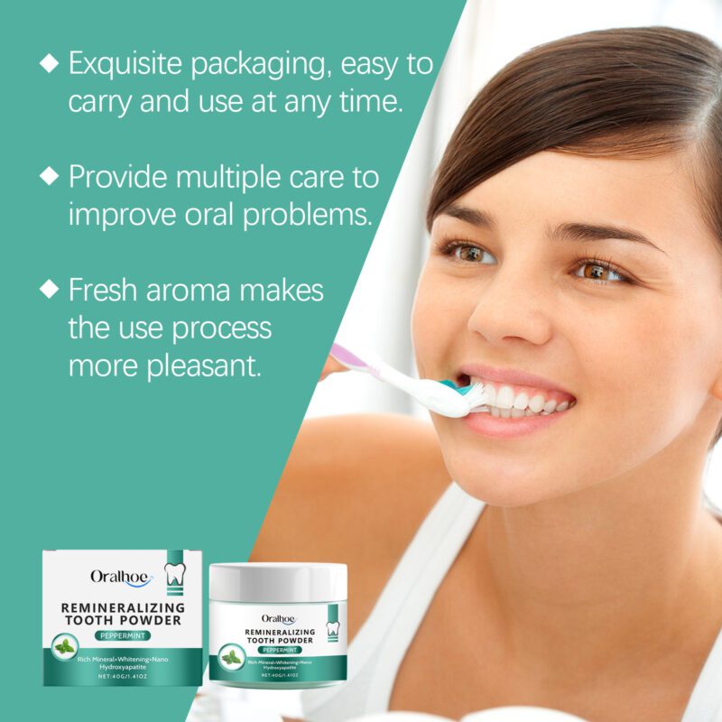 Mint Fresh Breath Powder - Daily Decontamination, Fresh Mouth & Teeth Cleaning, Powder - Image 3