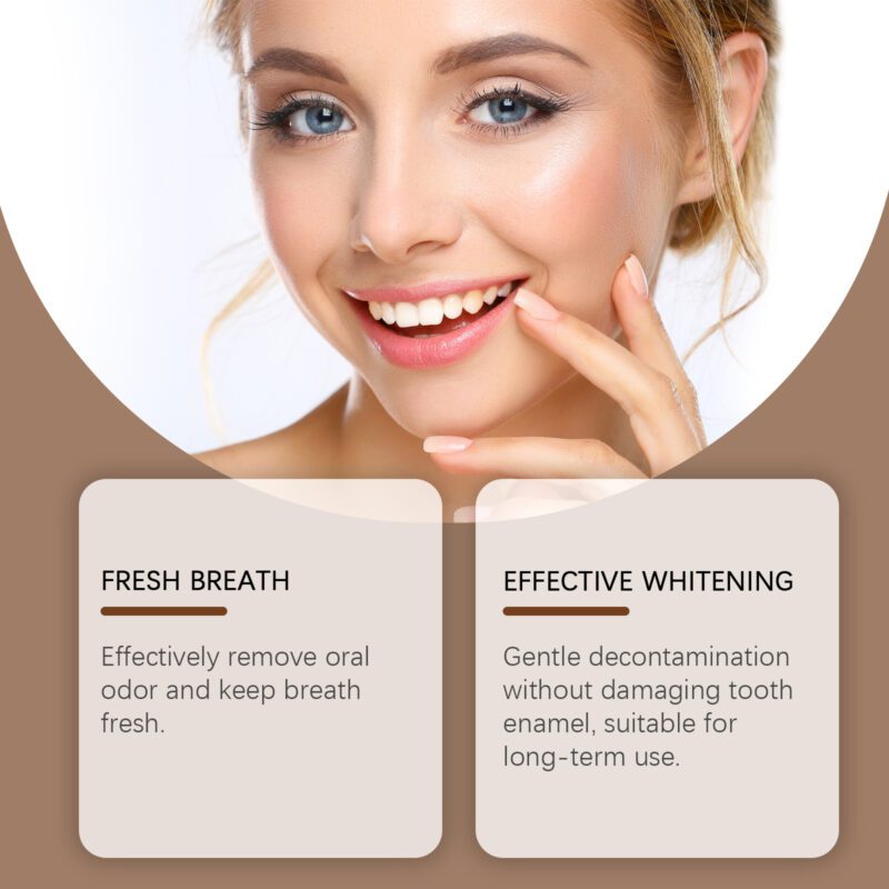 Tangerine Peel Dental Powder - Gentle Stain Removal, Fresh Breath & Smile Care, Oral Powder - Image 4