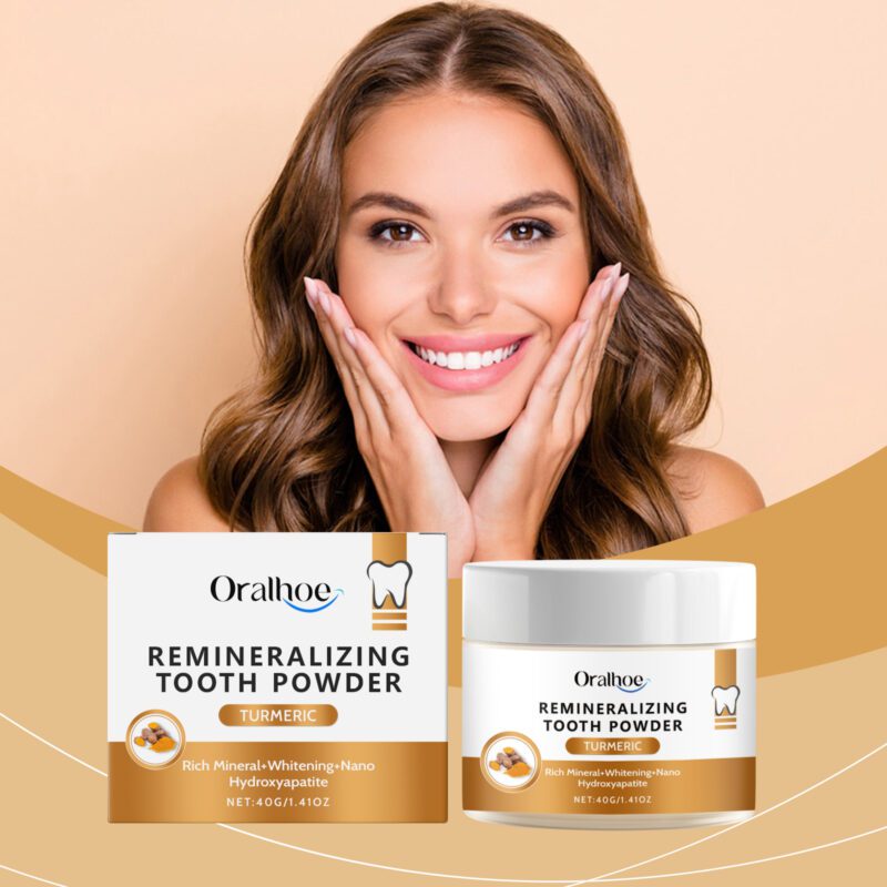 Turmeric Tooth Powder - Gentle Tartar Cleaning, Daily Care & Teeth Whitening, Powder - Image 2