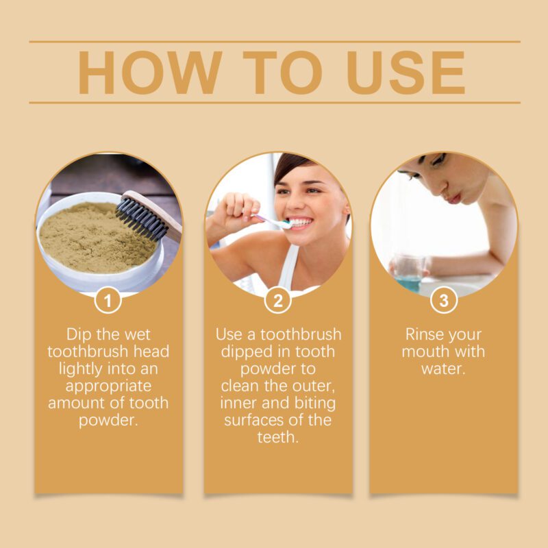 Turmeric Tooth Powder - Gentle Tartar Cleaning, Daily Care & Teeth Whitening, Powder - Image 6