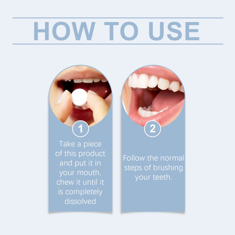 Tooth Tablets - Gentle Dirt Removal, Enamel Care & Fresh Breath, Dental Hygiene - Image 6