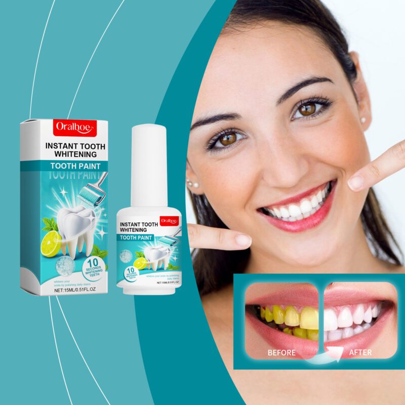 Teeth Brightening Solution - Stain & Tartar Removal, Yellowing Control & Fresh Breath, Oral Care
