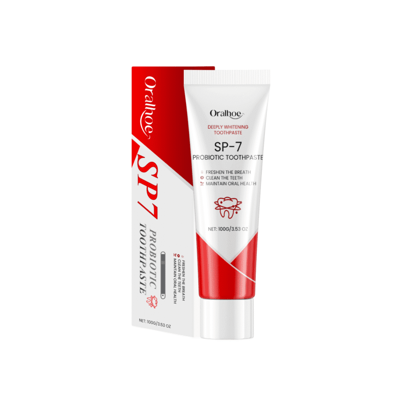 Oralhoe Probiotic Toothpaste for sensitive gums and teeth whitening with natural ingredients