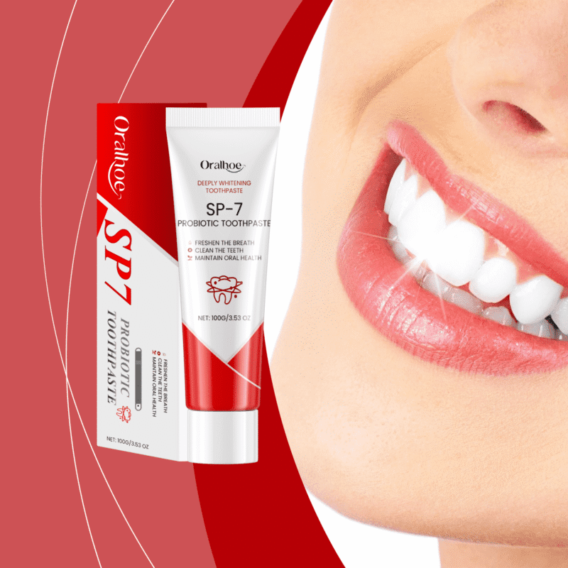 Oralhoe Probiotic Toothpaste for sensitive gums and teeth whitening with natural ingredients