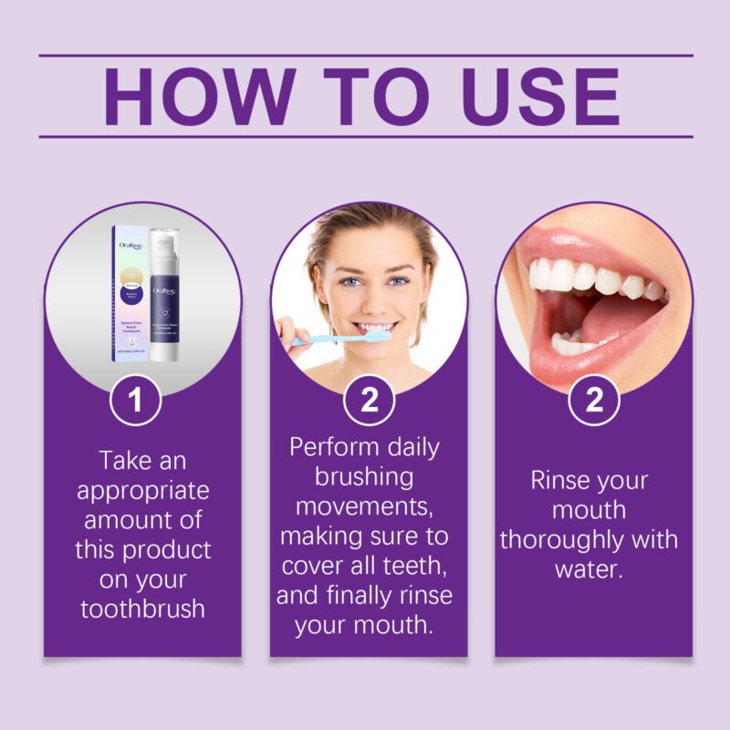 Purple Shine Toothpaste - Smoke/Stain Removal, Gloss Teeth & Fresh Mouth, Dental Care - Image 6
