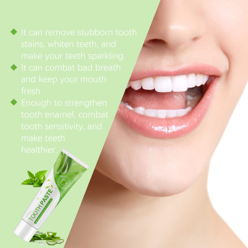 Aloe Cleaning Toothpaste - Enamel Protection, Odor/Stain Removal & Dental Care, Toothpaste - Image 3