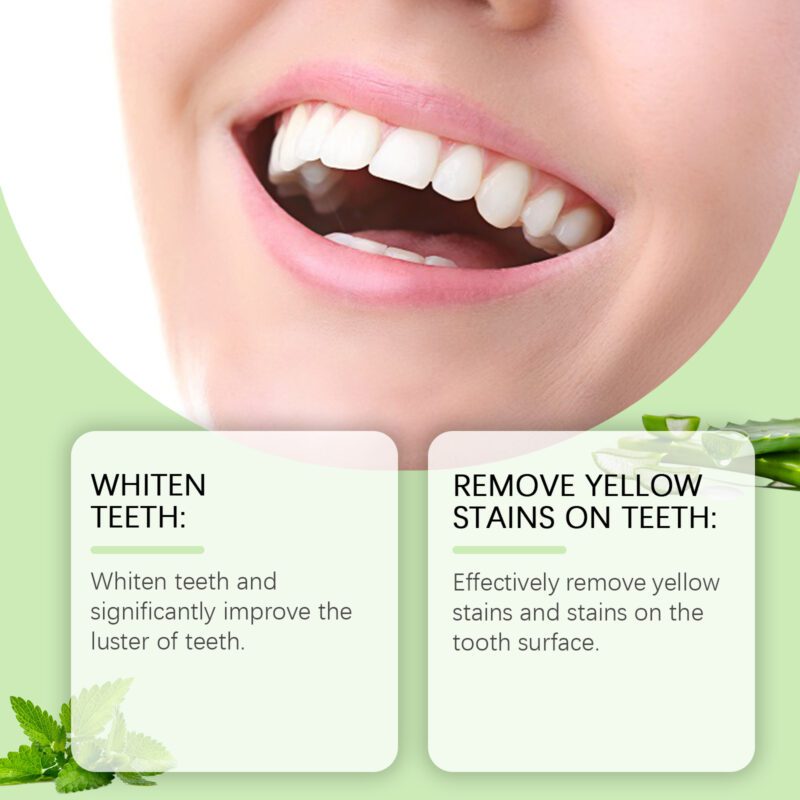 Aloe Cleaning Toothpaste - Enamel Protection, Odor/Stain Removal & Dental Care, Toothpaste - Image 4